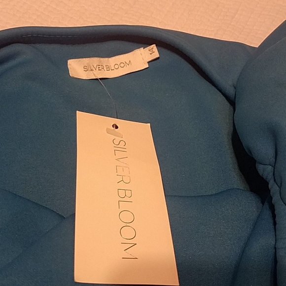 NWT Asos Frill Bardot Mini Dress, sz US 10 - Picture 7 of 9